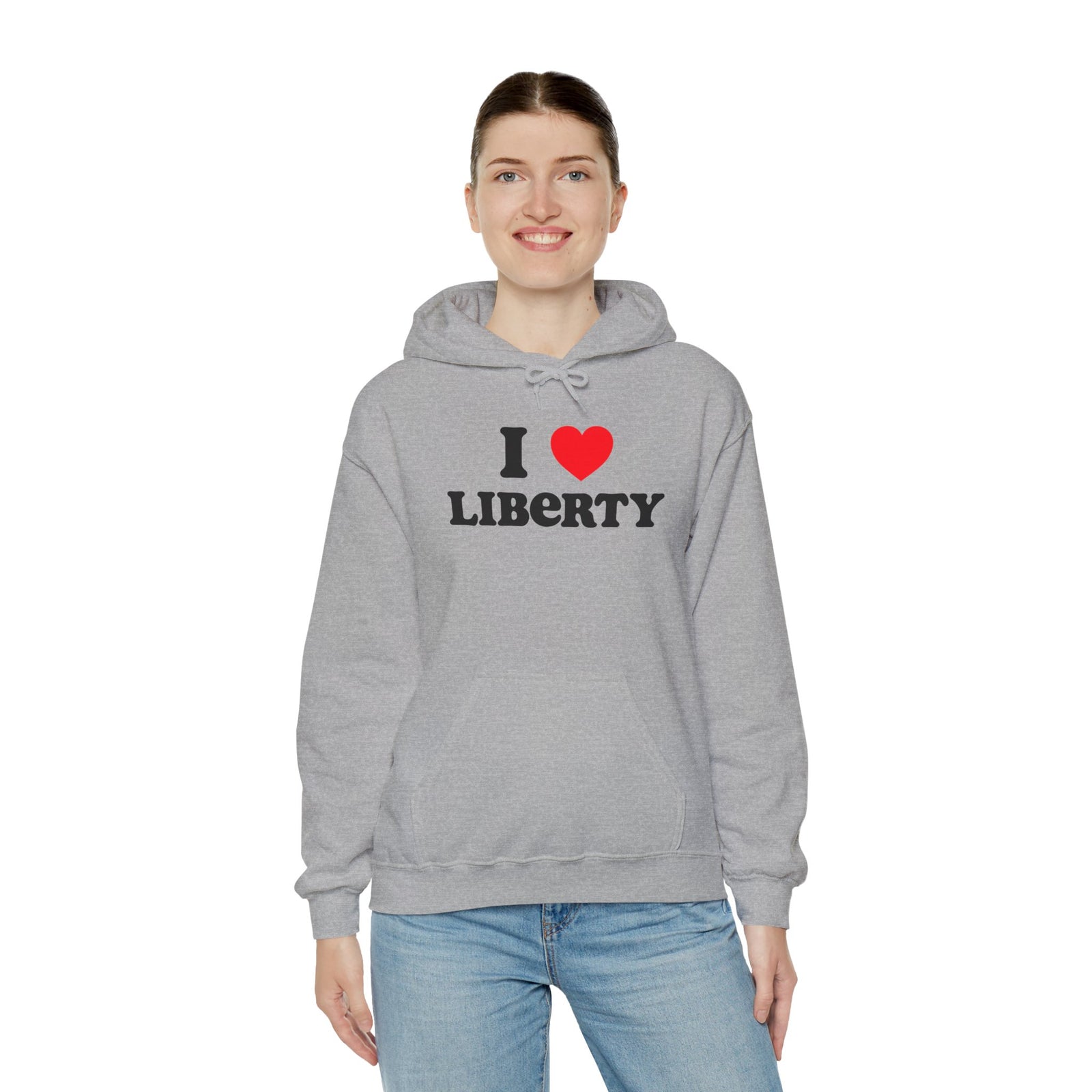 Judge Nap: I Heart Liberty Unisex Heavy Blend™ Hooded Sweatshirt