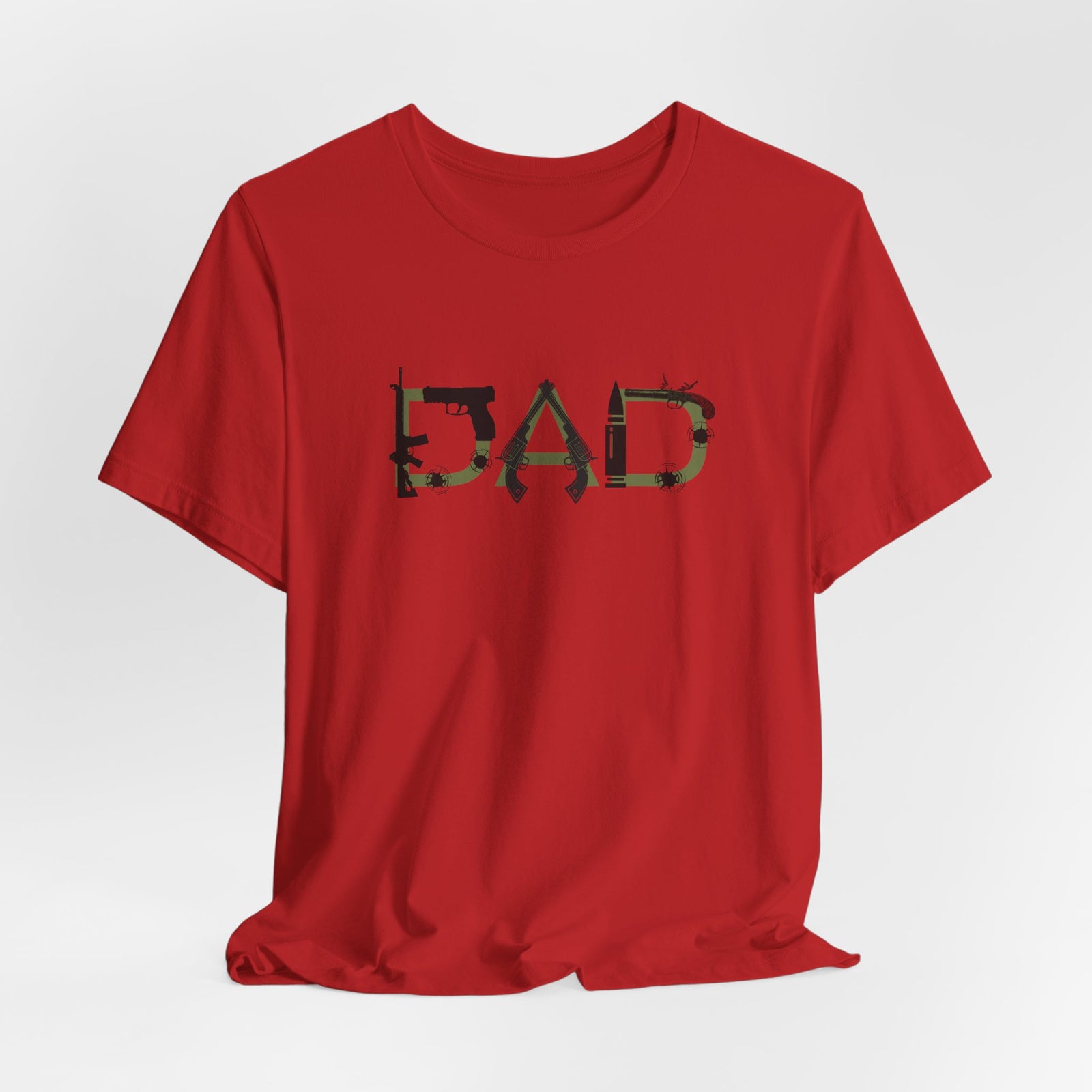 DAD Bullet Holes Tee — Ammo & Guns Graphic Dad Shirt — 4LibertyShop.com
