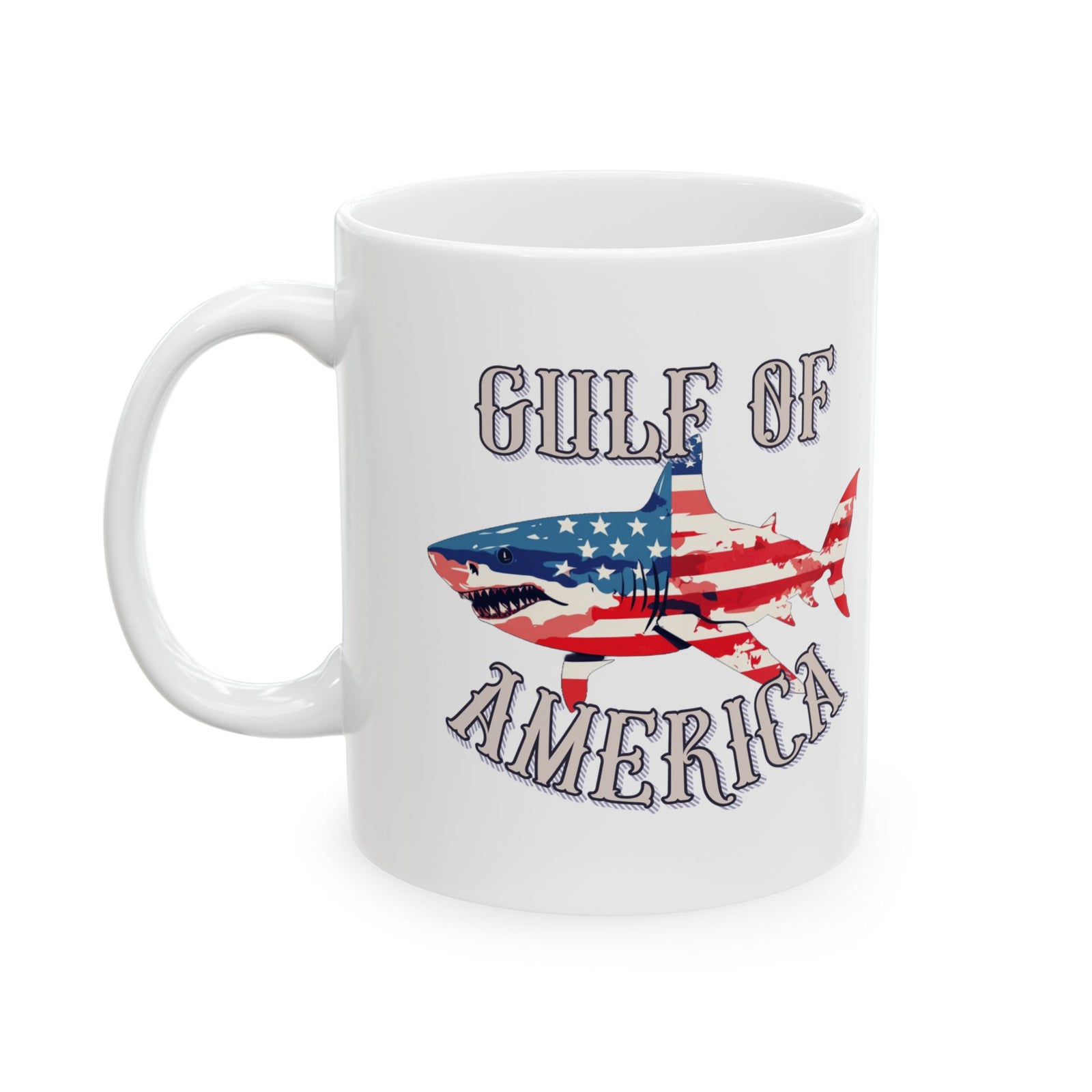 Walton & Johnson: Gulf of America Shark Mug, 11oz, 15oz