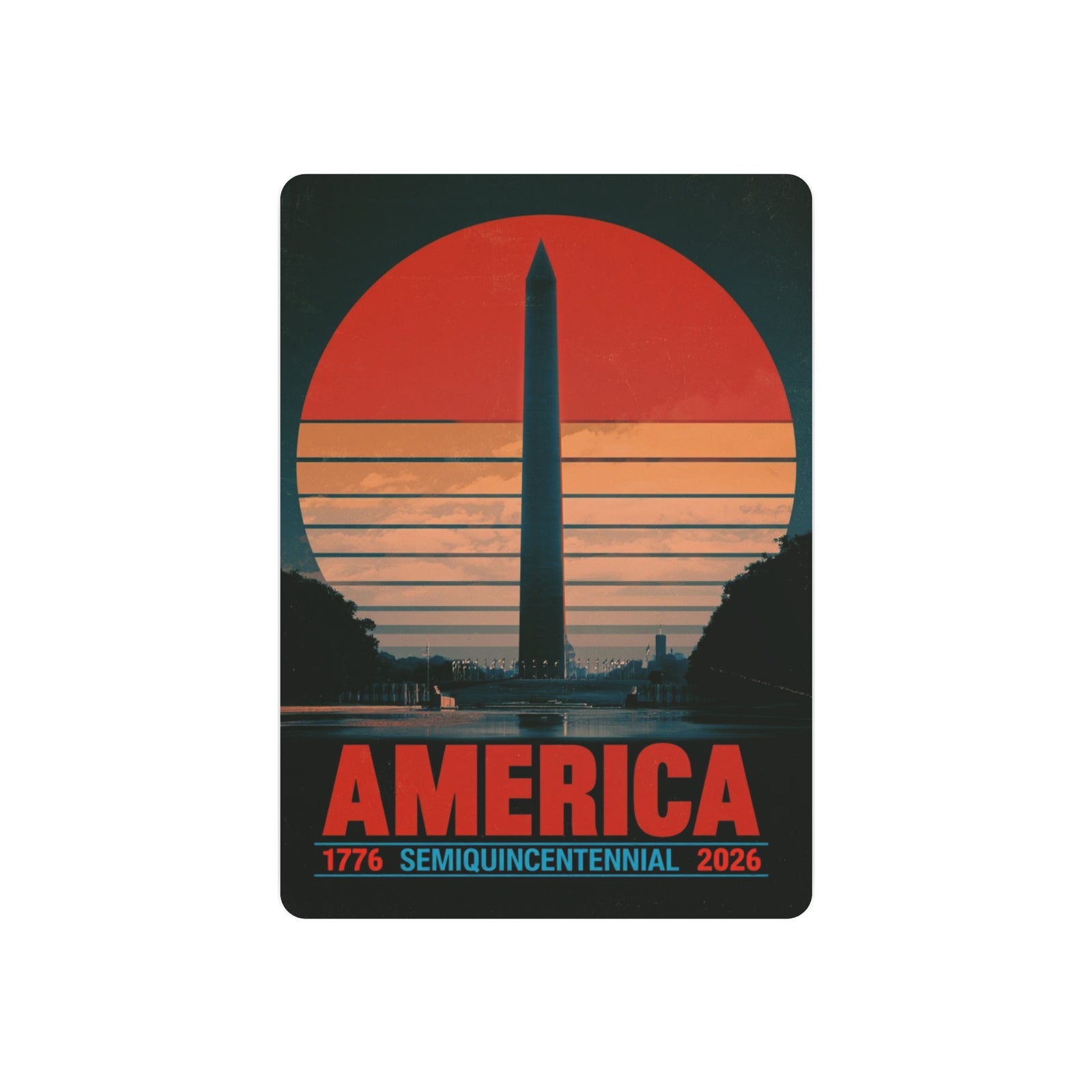 America 1776–2026 Semiquincentennial Metal Sign - 4LibertyShop.com