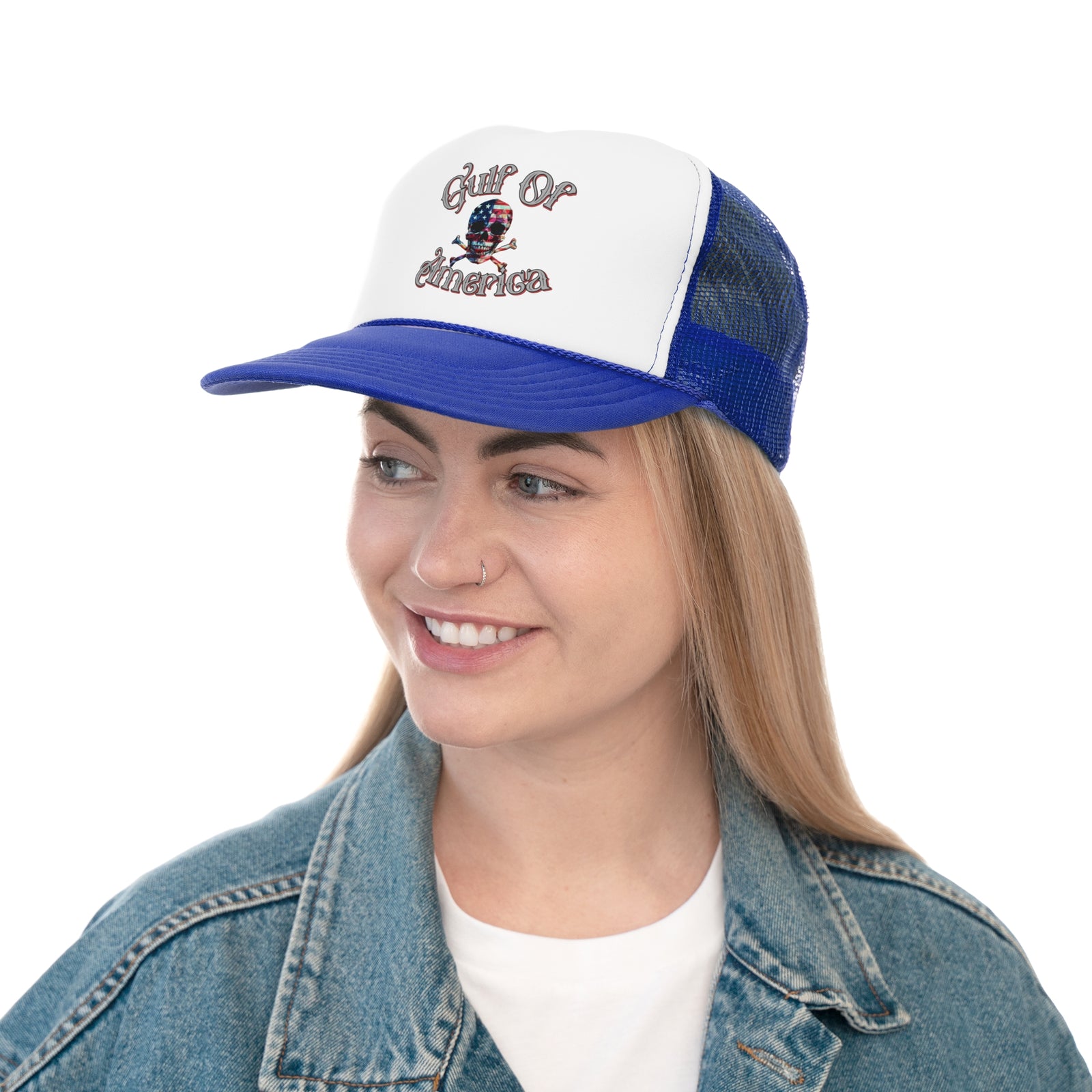 Gulf of America Skull Trucker Cap