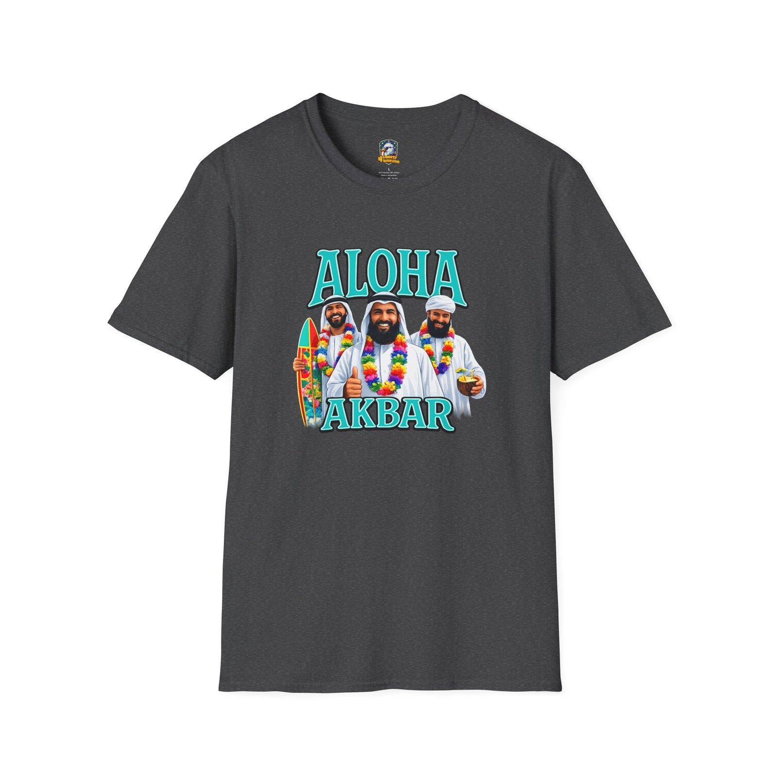 Walton & Johnson — Aloha Akbar T-Shirt — Retro Tropical Graphic Tee - 4LibertyShop.com
