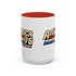 America '76 250 Years Accent Coffee Mug — Retro Patriotic 11/15oz