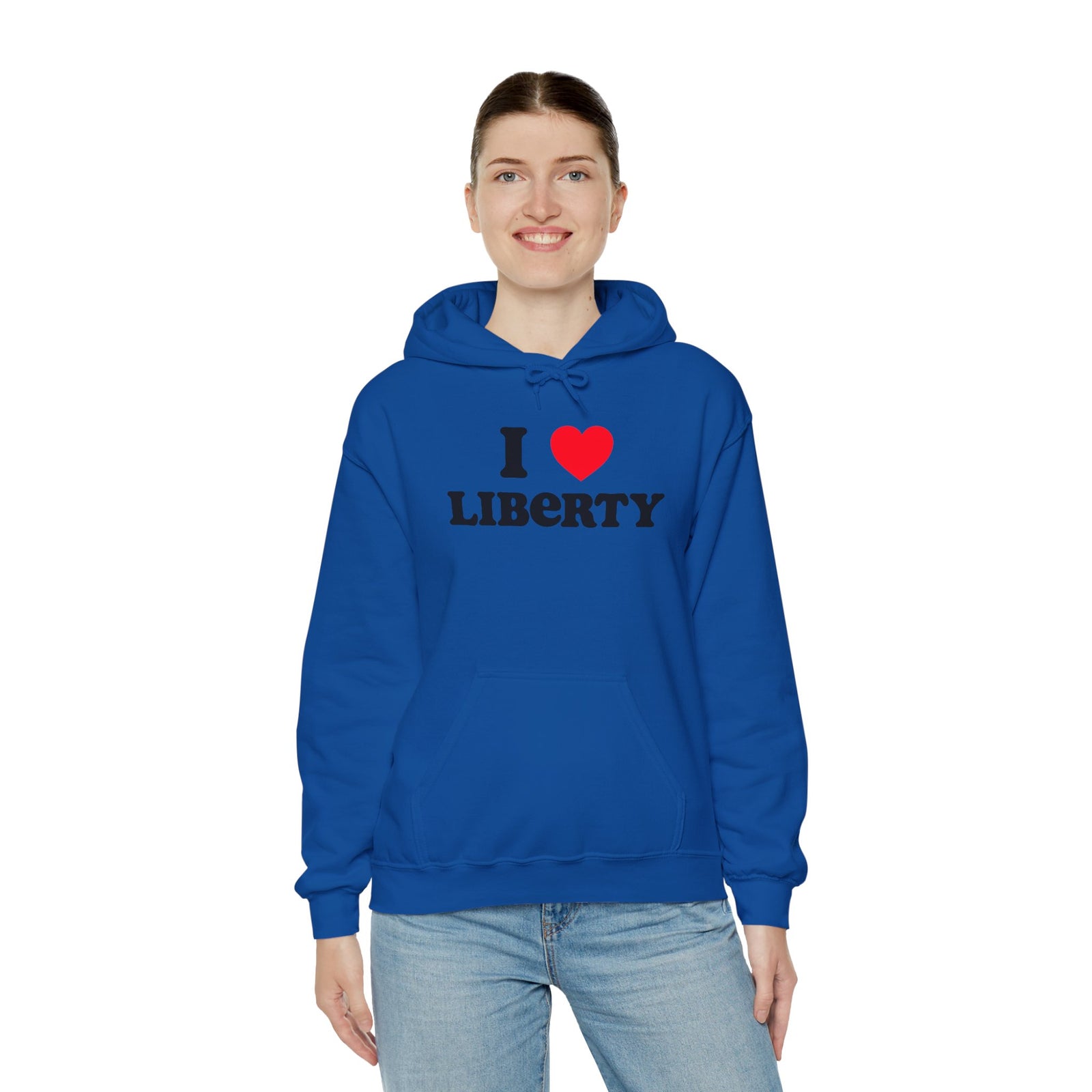 Judge Nap: I Heart Liberty Unisex Heavy Blend™ Hooded Sweatshirt