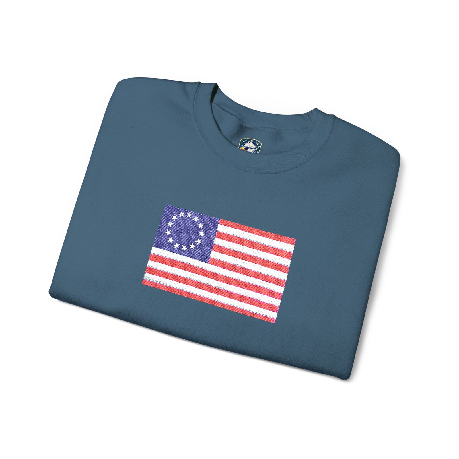 Betsy Ross Flag Embroidered Sweater