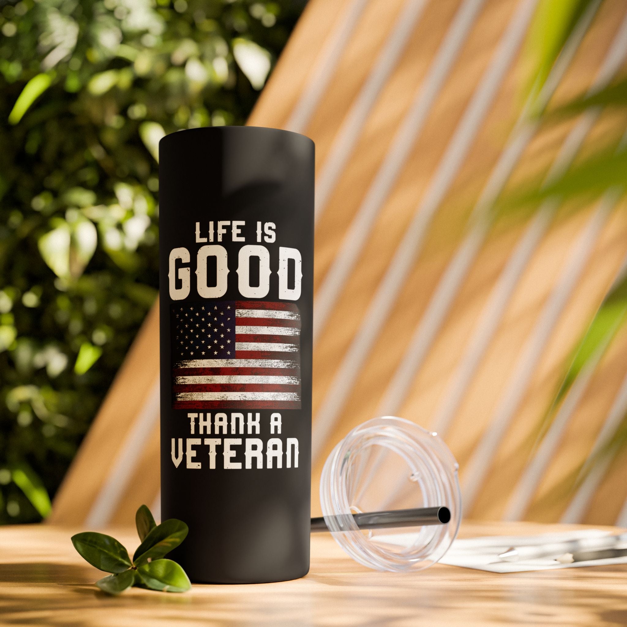 Walton & Johnson: Thank A Veteran Skinny Tumbler, 20oz