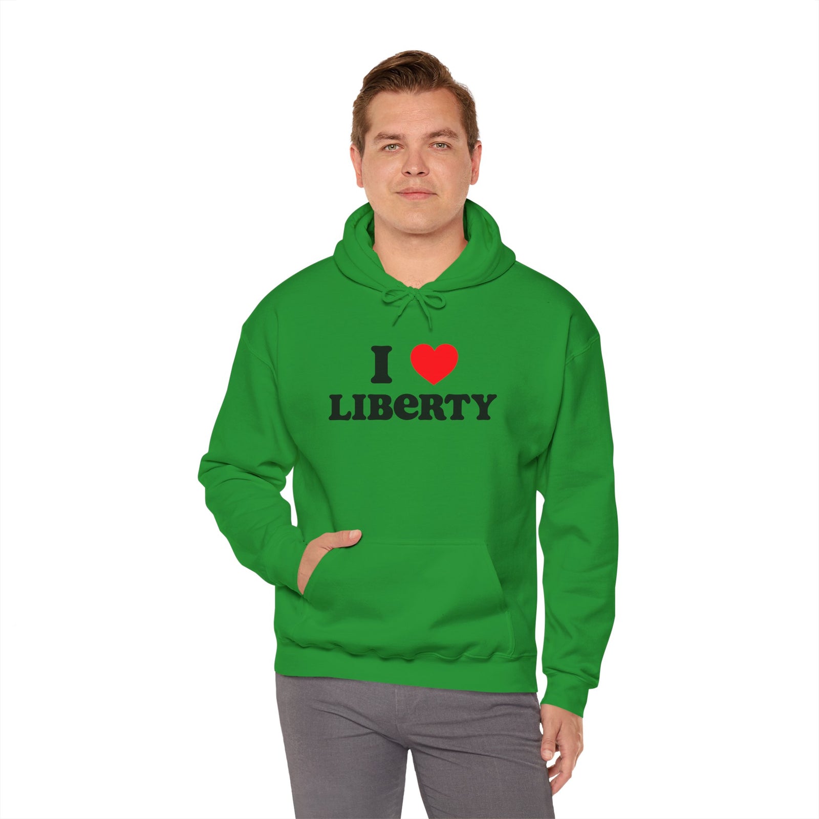 Judge Nap: I Heart Liberty Unisex Heavy Blend™ Hooded Sweatshirt