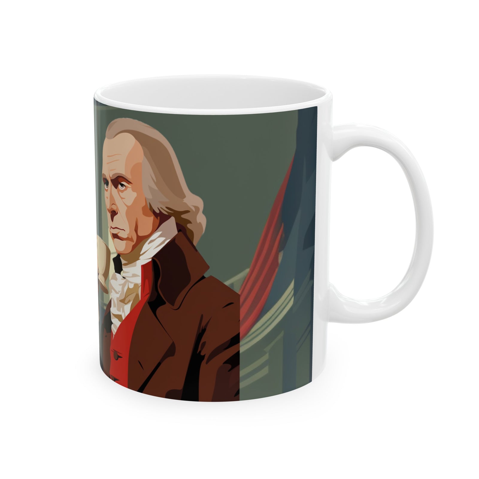 James Madison Founding Flavors Ceramic Mug, (11oz, 15oz)