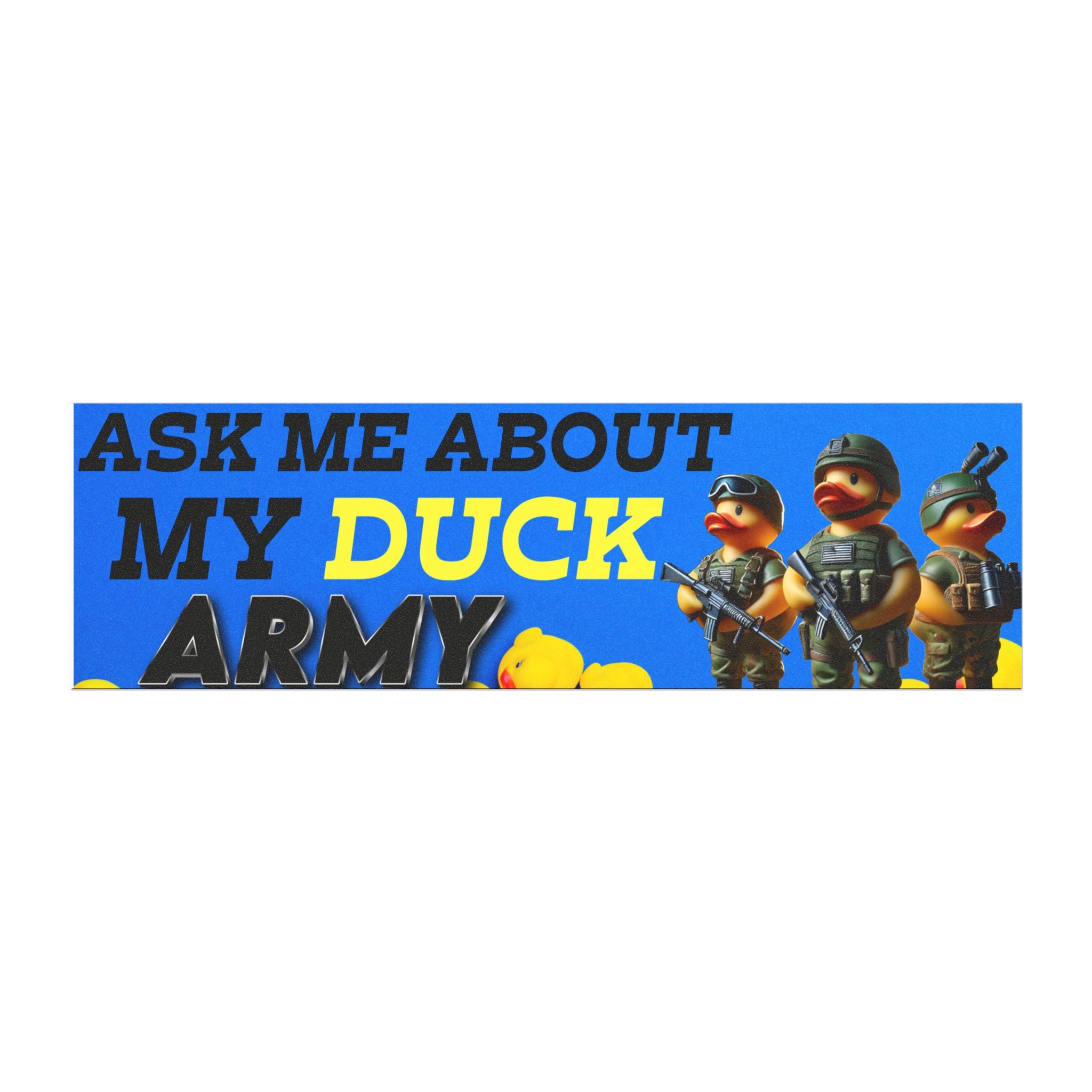 Duck Army Car Magnet