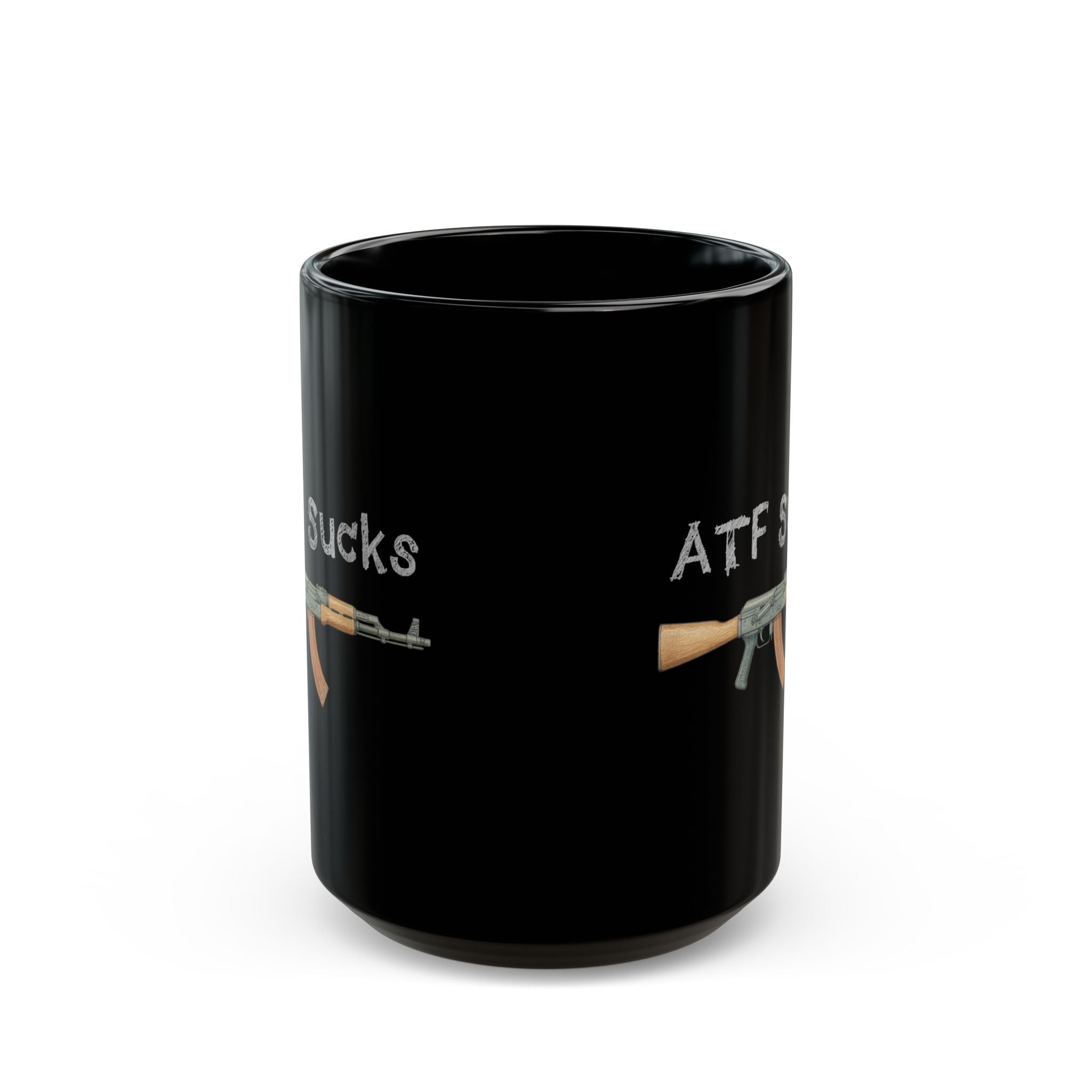 ATF Sucks Sketch Black Mug