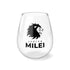 Javier Milei Lion Stemless Wine Glass, 11.75oz