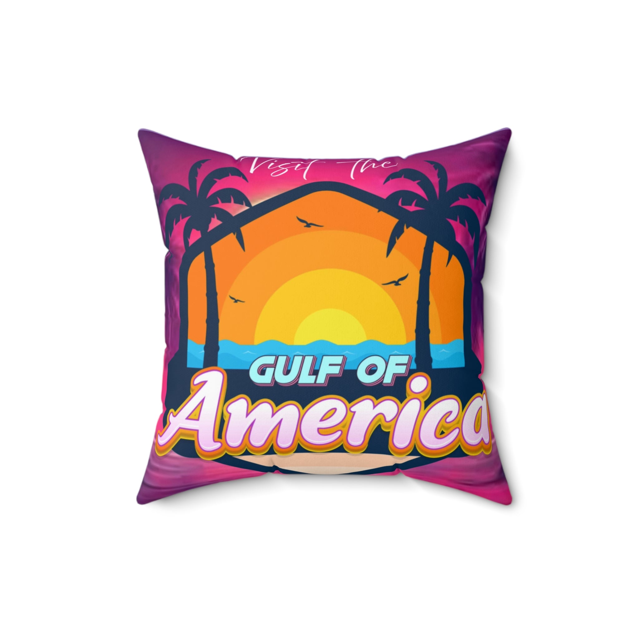 Gulf of America Square Pillow