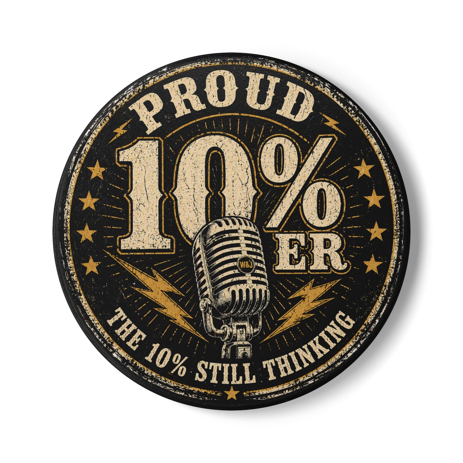 Walton & Johnson: Proud 10%er Ceramic Coaster - 4LibertyShop.com