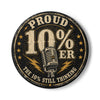 Walton & Johnson: Proud 10%er Ceramic Coaster - 4LibertyShop.com
