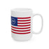 Betsy Ross 250th Anniversary Ceramic Mug – Patriotic American Flag Coffee Cup (11oz/15oz) - 4LibertyShop.com