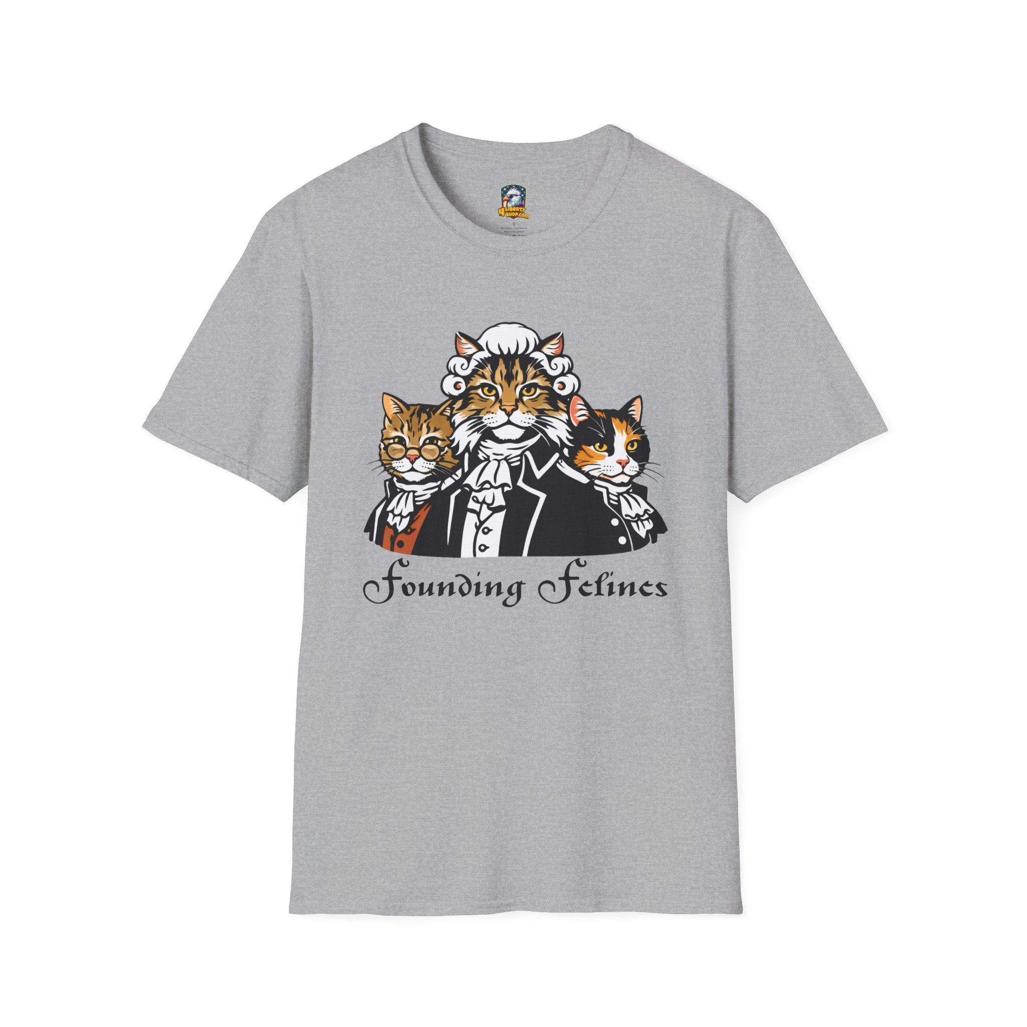 Founding Felines T-Shirt – Revolutionary Cats Graphic Tee - 4LibertyShop.com