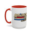America '76 250 Years Accent Coffee Mug — Retro Patriotic 11/15oz