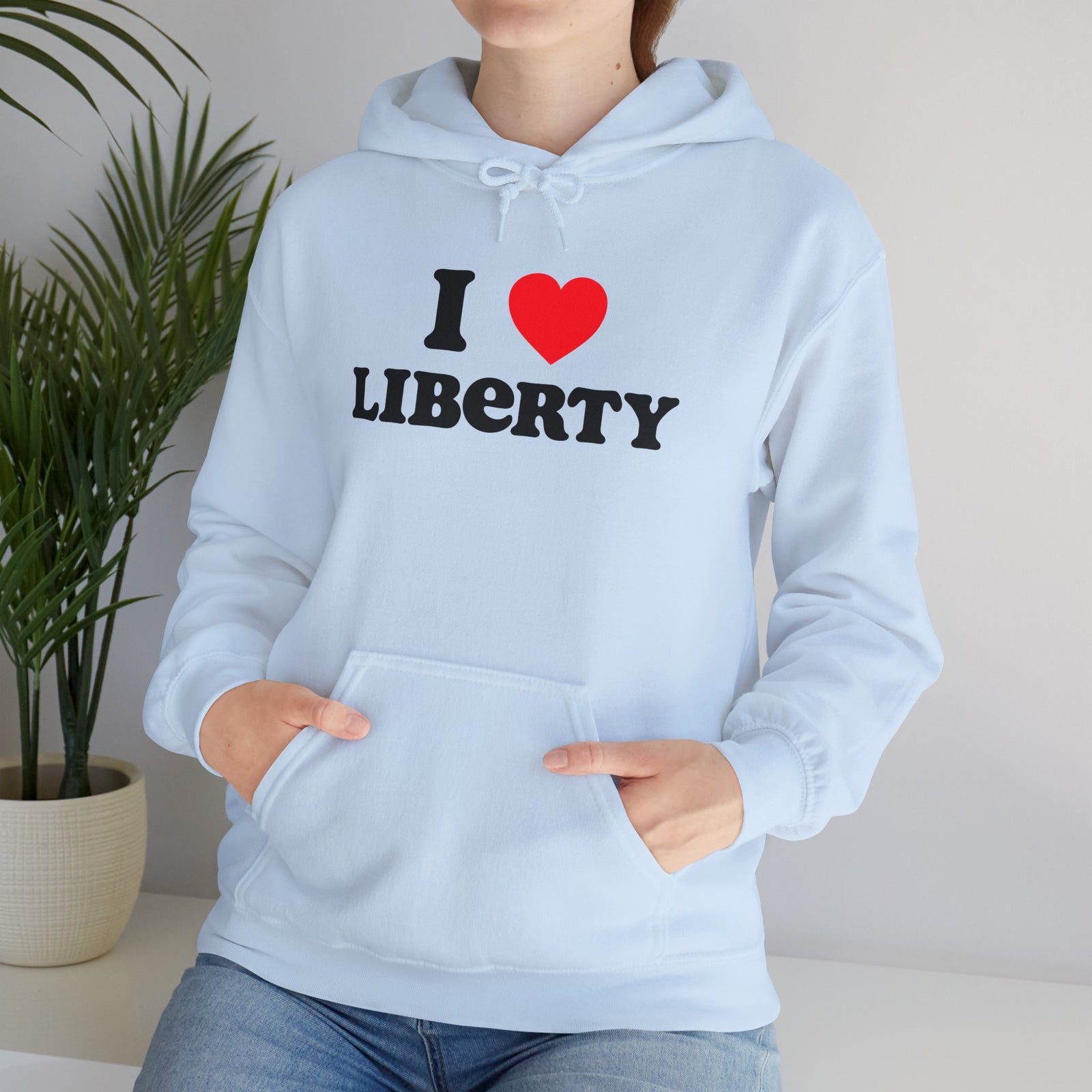 Judge Nap: I Heart Liberty Unisex Heavy Blend™ Hooded Sweatshirt