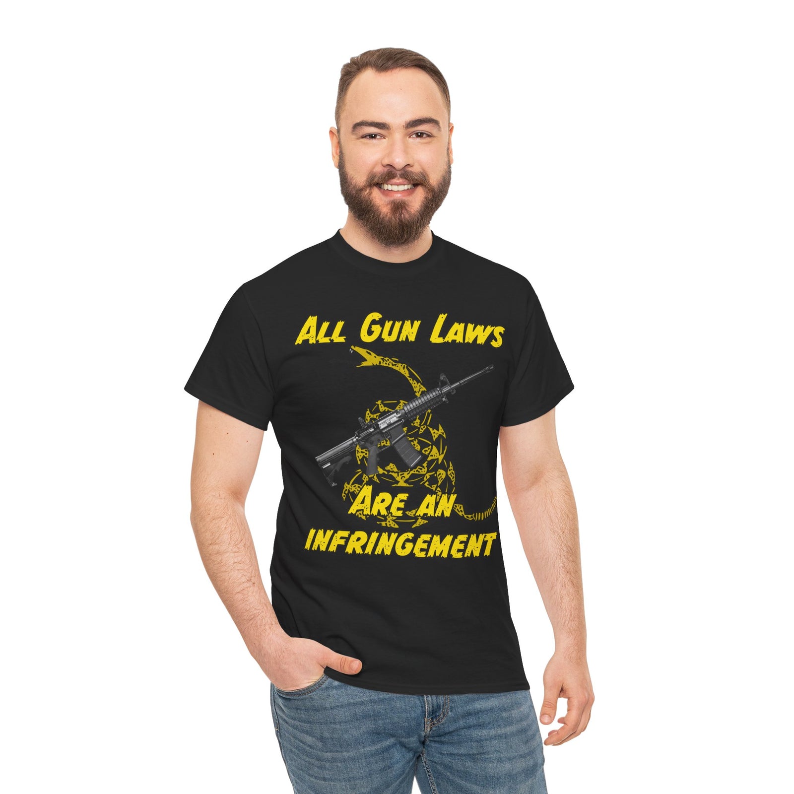 Judge Nap: All Gun Rights Are Infringements AR15 Gadsden T-Shirt