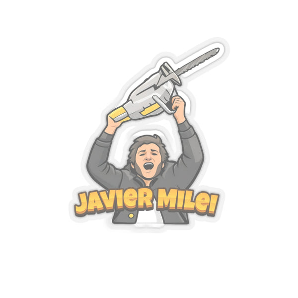 Javier Milei Chainsaw Stickers - 4LibertyShop.com