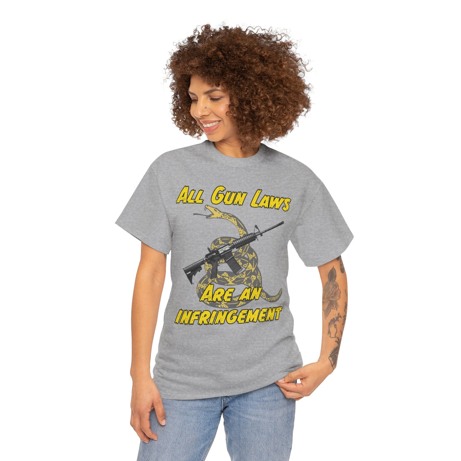 Judge Nap: All Gun Rights Are Infringements AR15 Gadsden T-Shirt