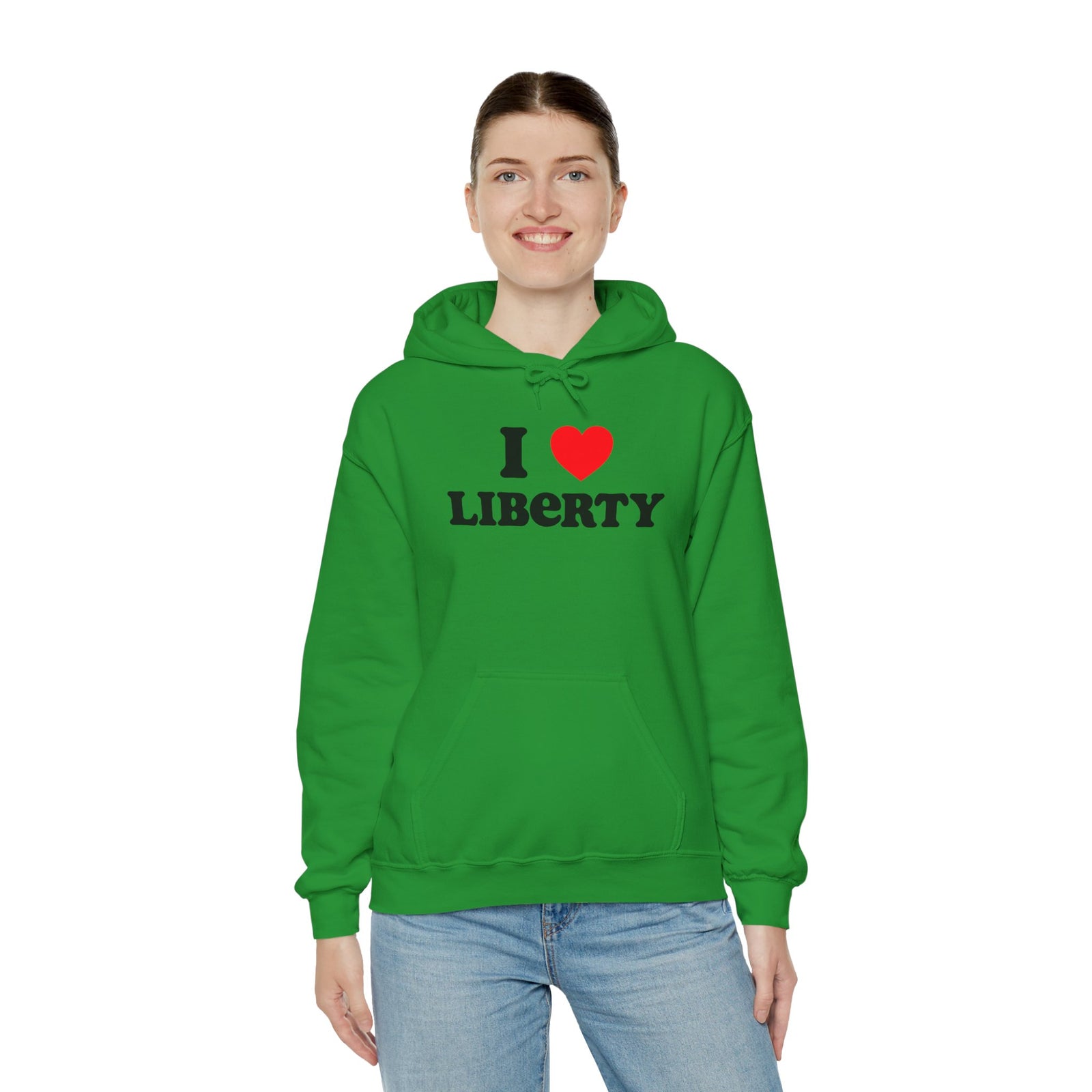 Judge Nap: I Heart Liberty Unisex Heavy Blend™ Hooded Sweatshirt