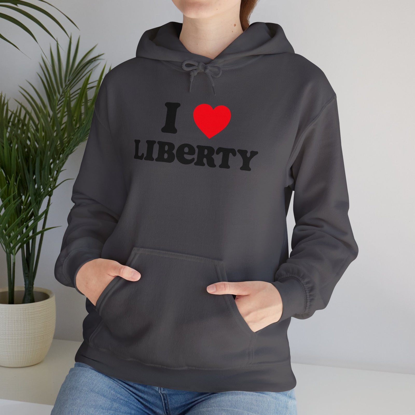 Judge Nap: I Heart Liberty Unisex Heavy Blend™ Hooded Sweatshirt