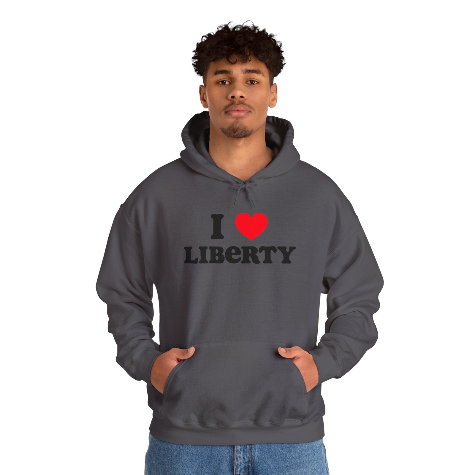 Judge Nap: I Heart Liberty Unisex Heavy Blend™ Hooded Sweatshirt