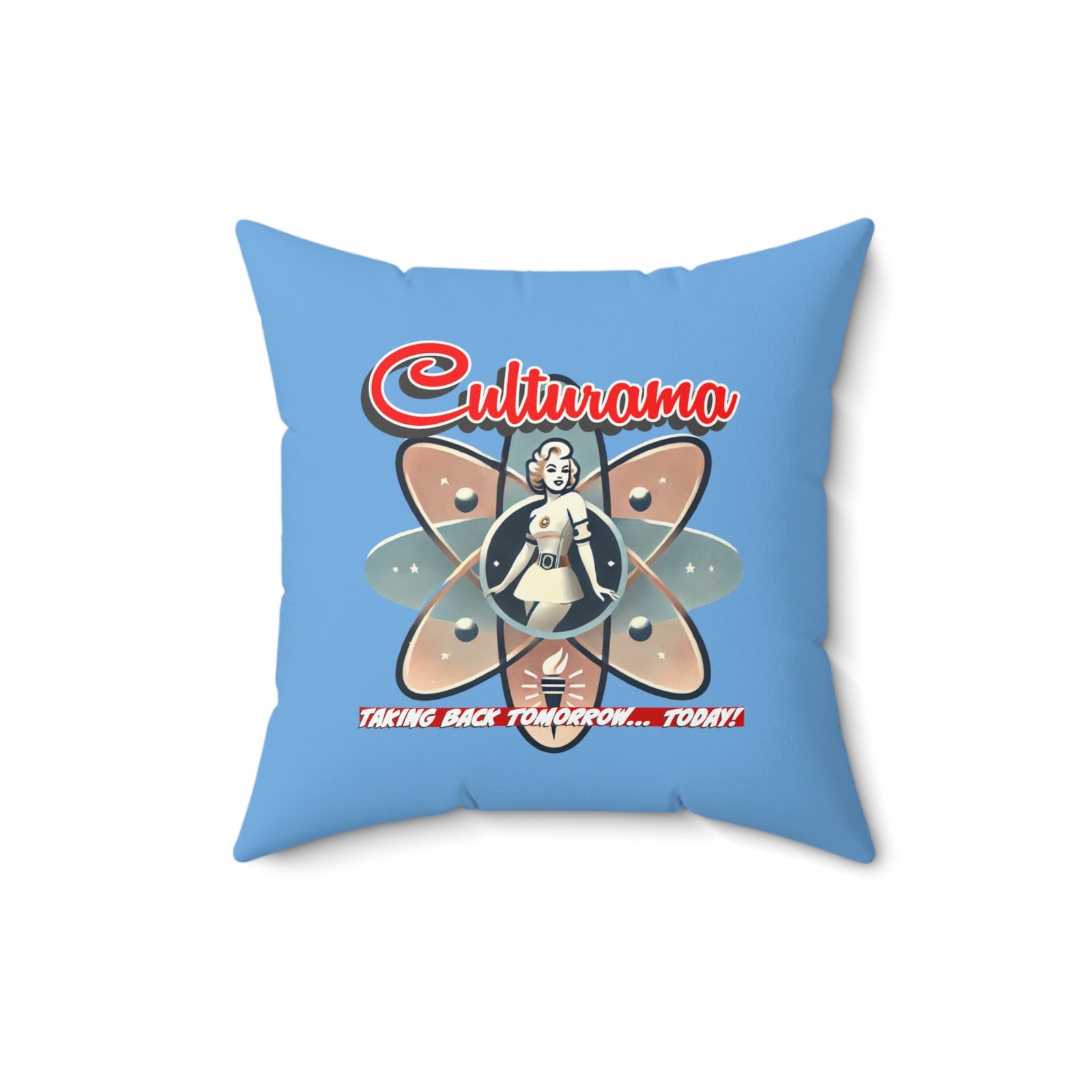 Culturama: Gulf of America Shark Square Pillow