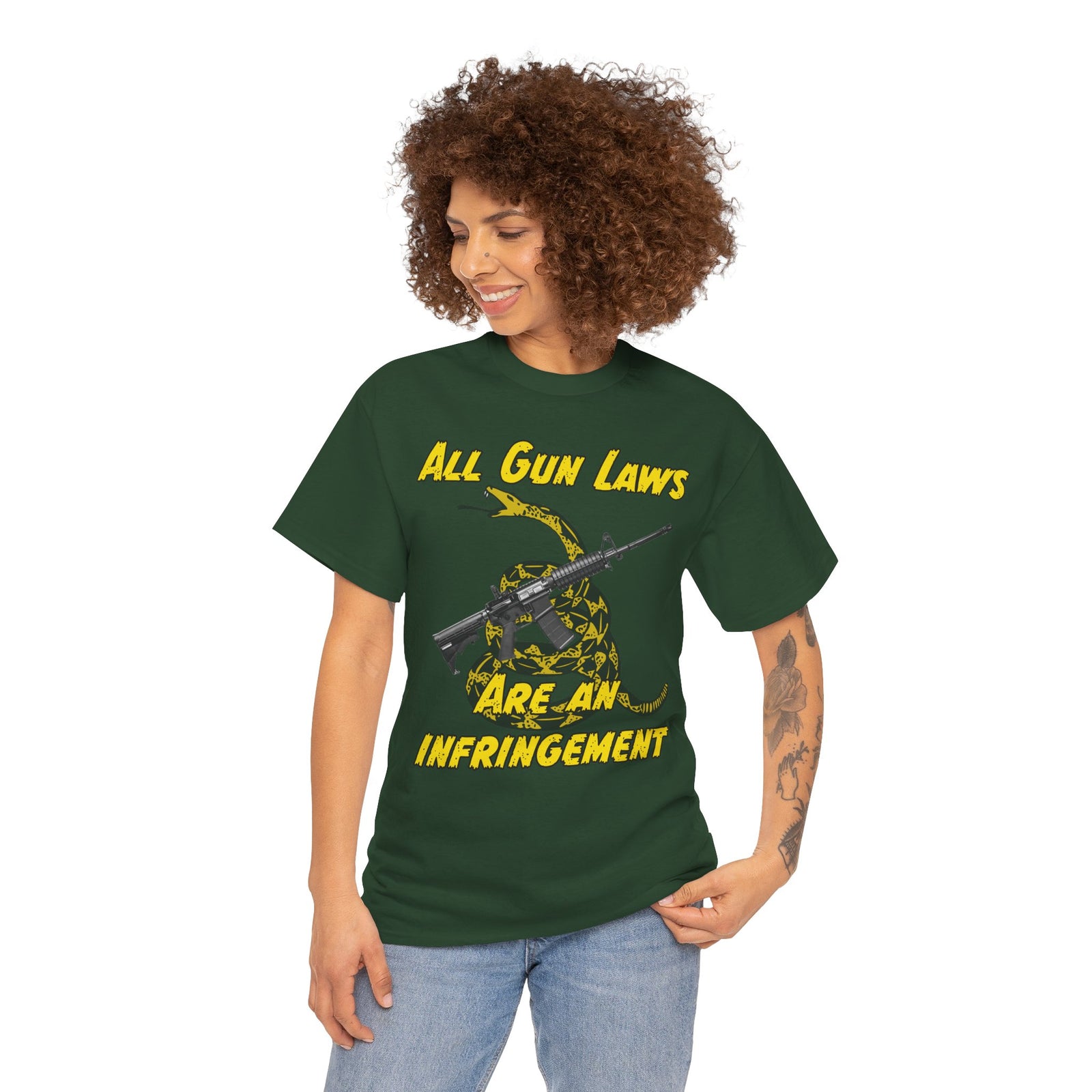 Judge Nap: All Gun Rights Are Infringements AR15 Gadsden T-Shirt