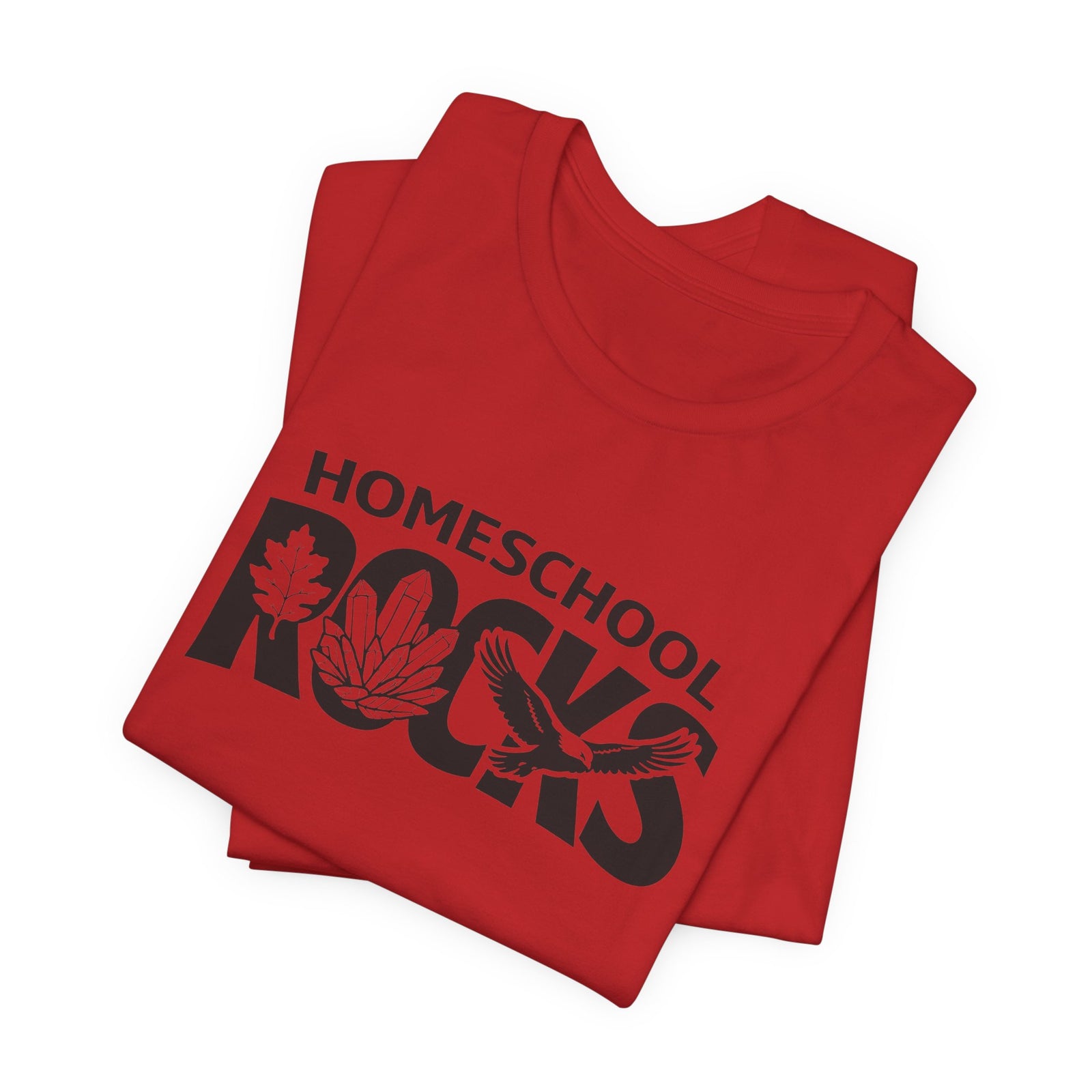 Homeschool Workshop: Homeschool Rocks T-Shirt – Retro Floral 'Homeschool Rocks' Tee for Homeschooling Parents & Teachers - 4LibertyShop.com