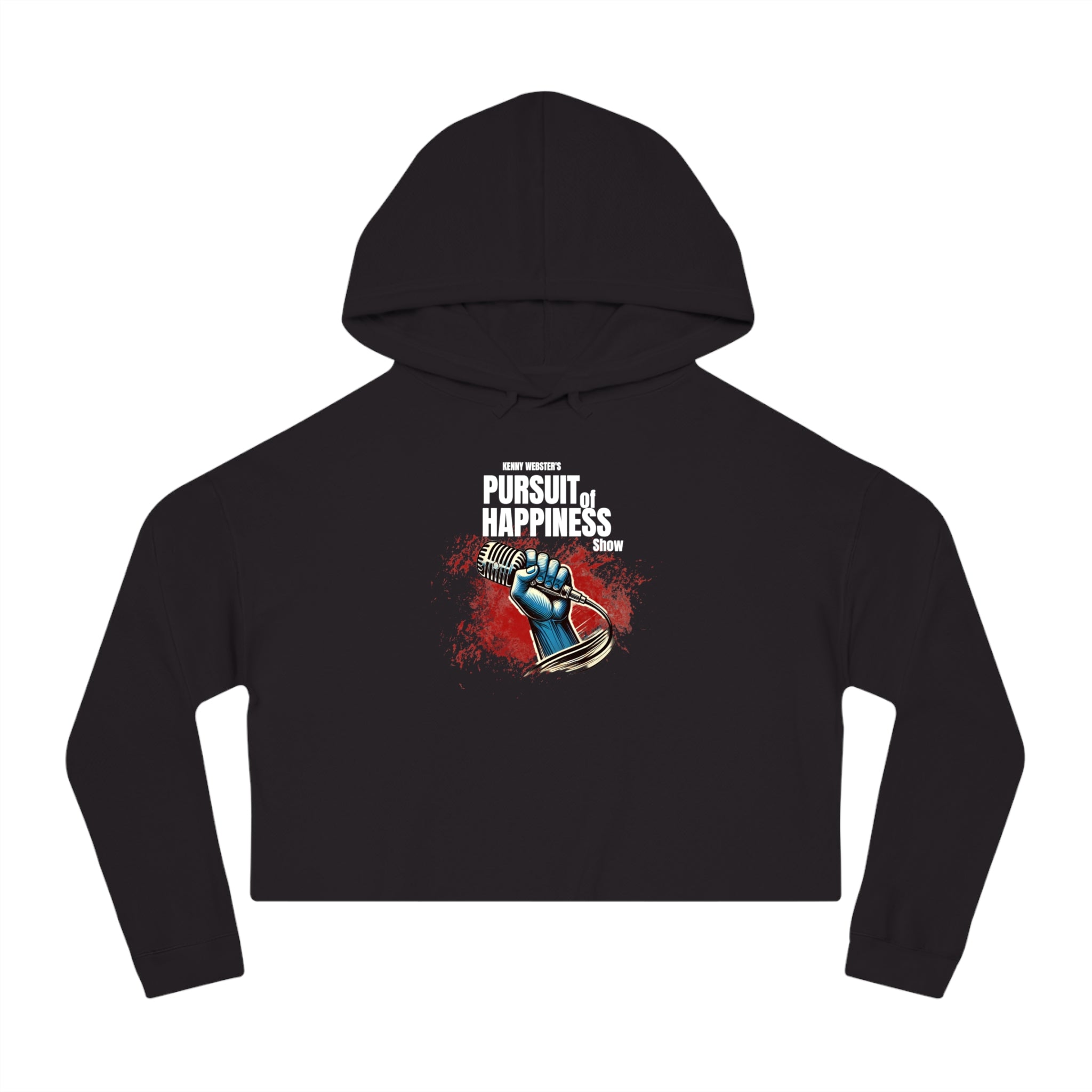 Walton & Johnson: Kenny Webster's Pursuit of Happiness Women's Cropped Hoodie
