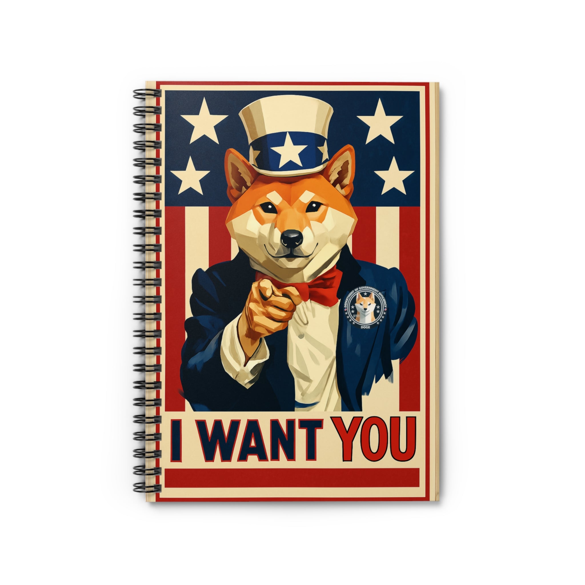 D.O.G.E. "I Want YOU" Notebook