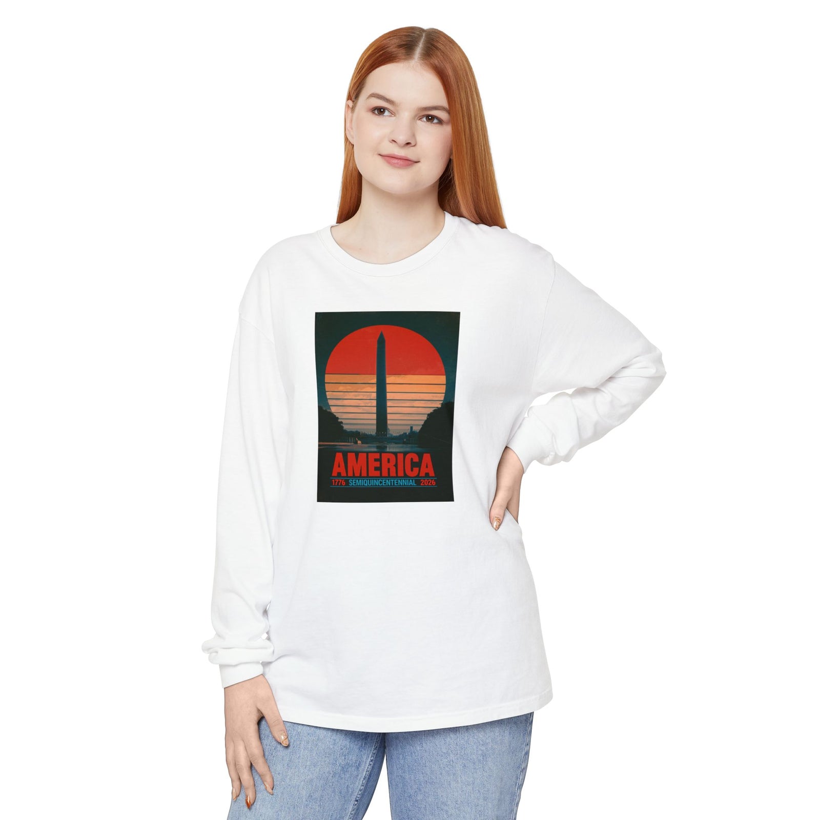 America 1776–2026 Semiquincentennial Long Sleeve T-Shirt - 4LibertyShop.com