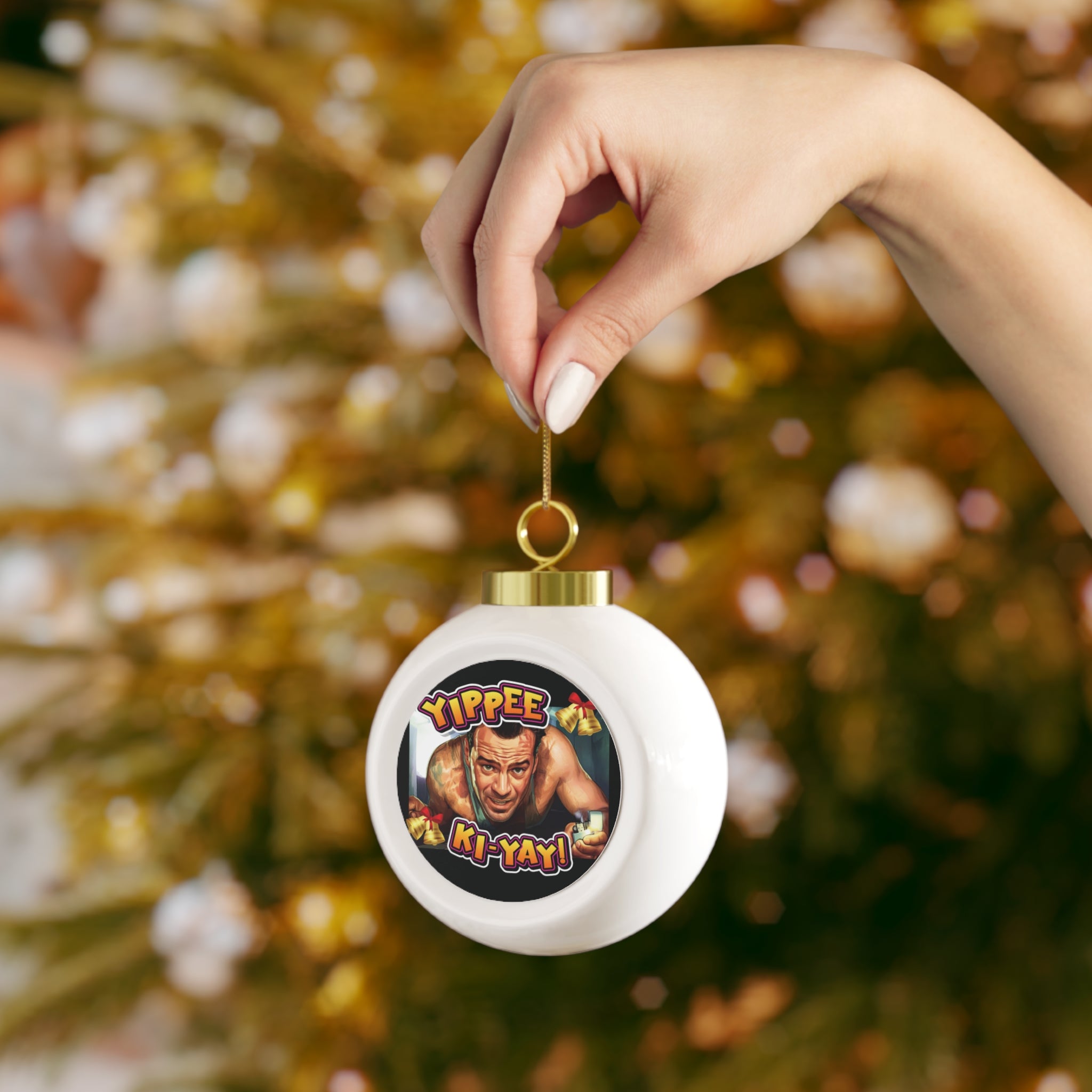 Yippee Ki-Yay Christmas Ornament