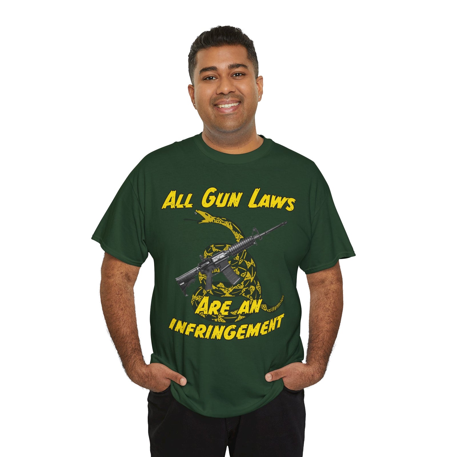 Judge Nap: All Gun Rights Are Infringements AR15 Gadsden T-Shirt