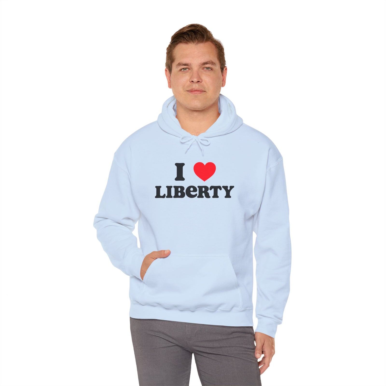 Judge Nap: I Heart Liberty Unisex Heavy Blend™ Hooded Sweatshirt