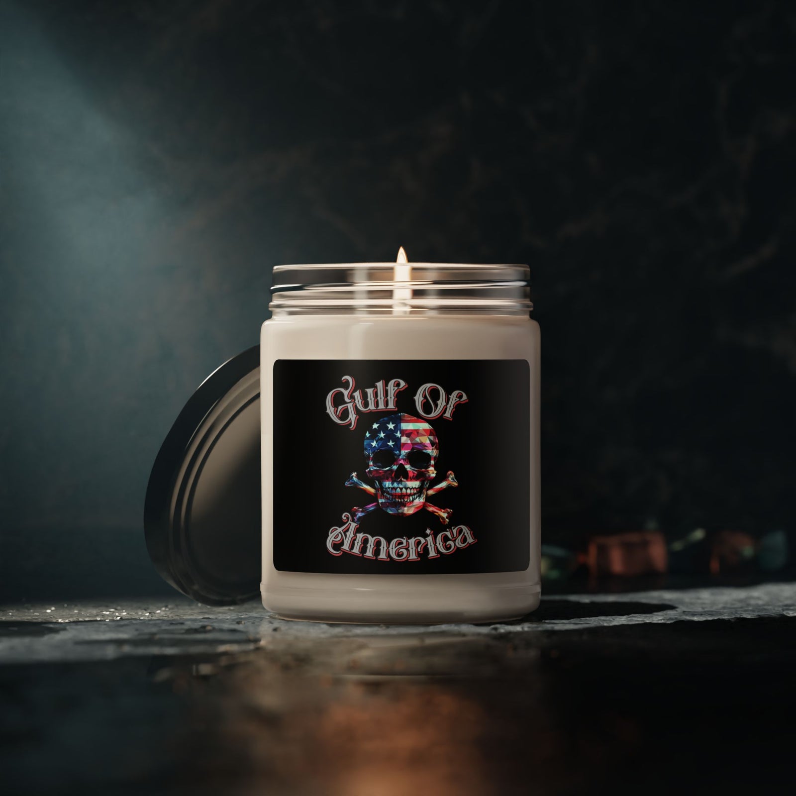 Walton & Johnson: Gulf Of America Skull Candle, 9oz