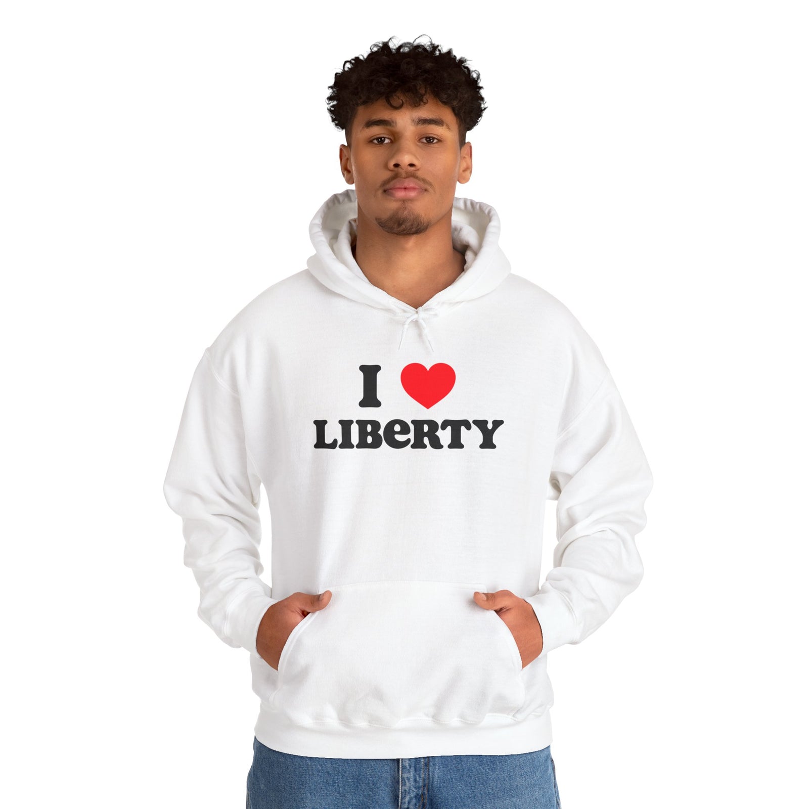 Judge Nap: I Heart Liberty Unisex Heavy Blend™ Hooded Sweatshirt
