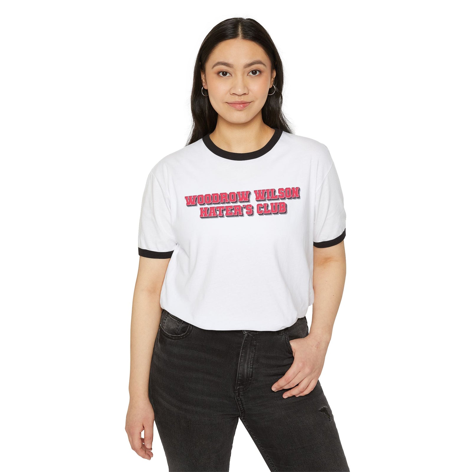 Woodrow Wilson Hater's Club Ringer T-Shirt