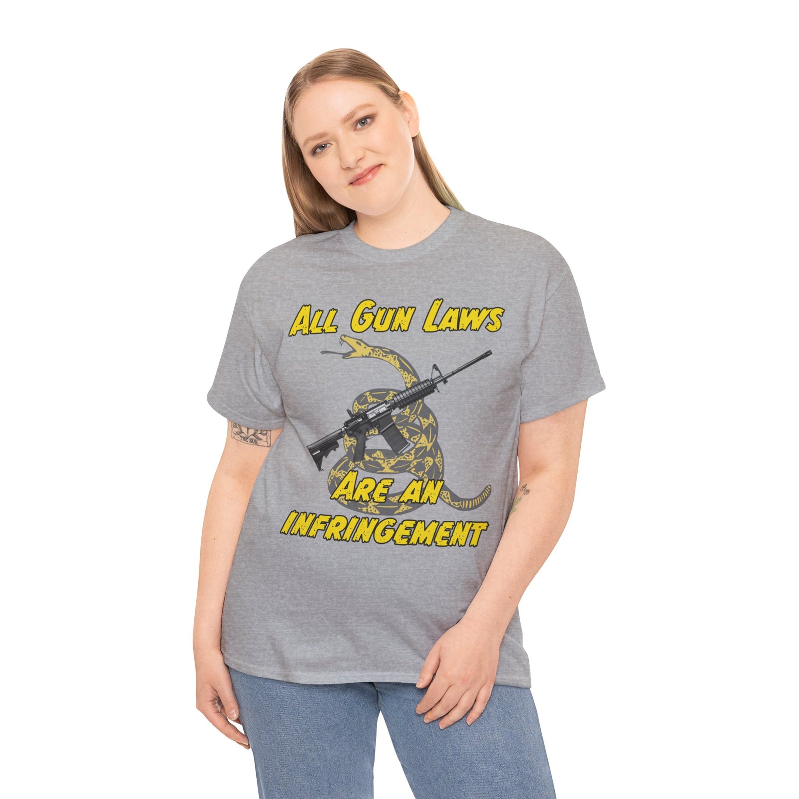 Judge Nap: All Gun Rights Are Infringements AR15 Gadsden T-Shirt