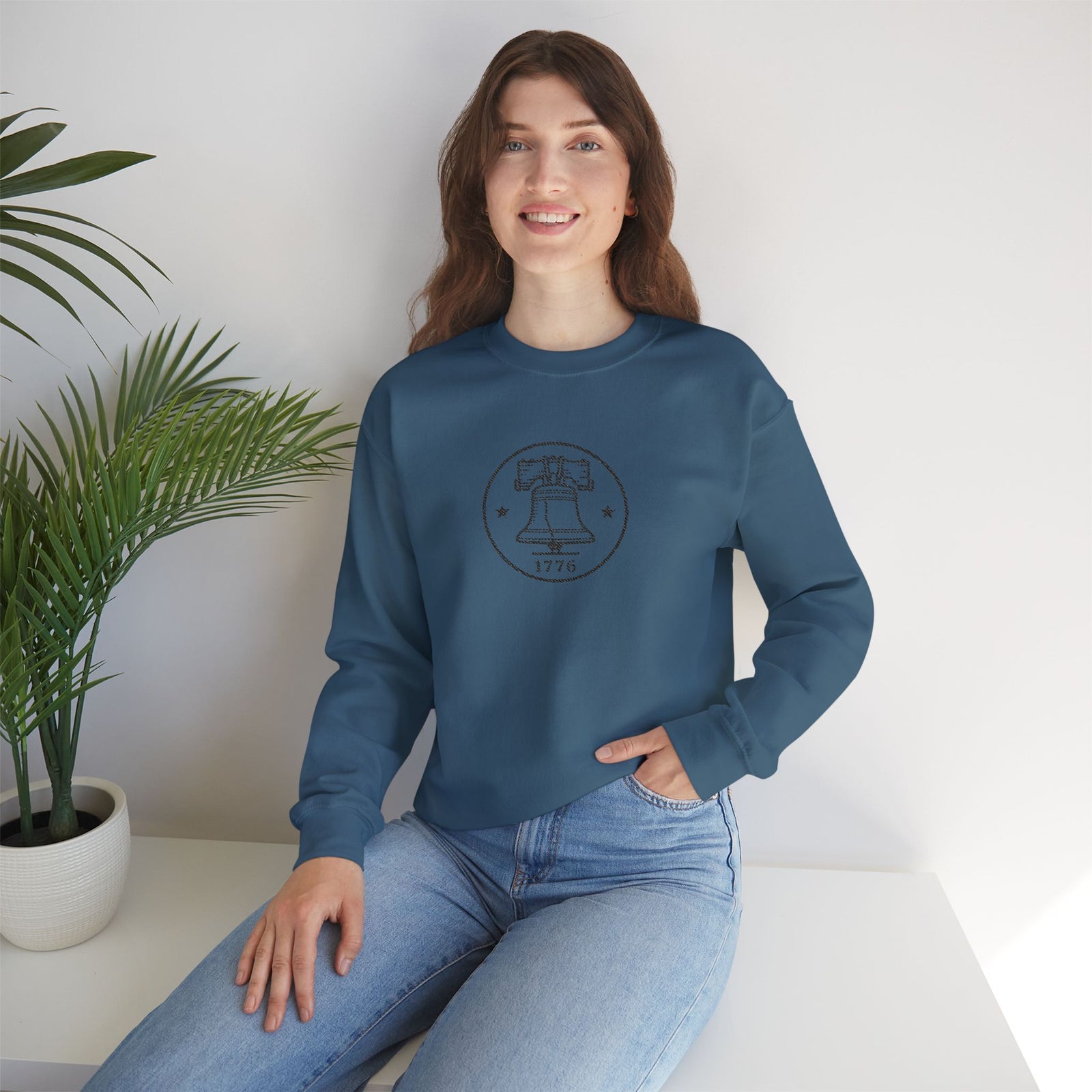 Liberty Bell 1776 Embroidered Sweatshirt