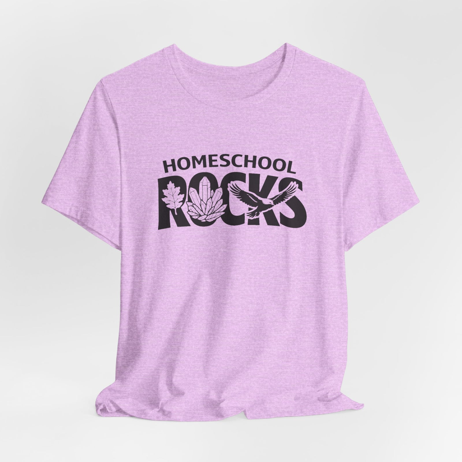Homeschool Workshop: Homeschool Rocks T-Shirt – Retro Floral 'Homeschool Rocks' Tee for Homeschooling Parents & Teachers - 4LibertyShop.com