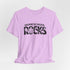 Homeschool Workshop: Homeschool Rocks T-Shirt – Retro Floral 'Homeschool Rocks' Tee for Homeschooling Parents & Teachers - 4LibertyShop.com