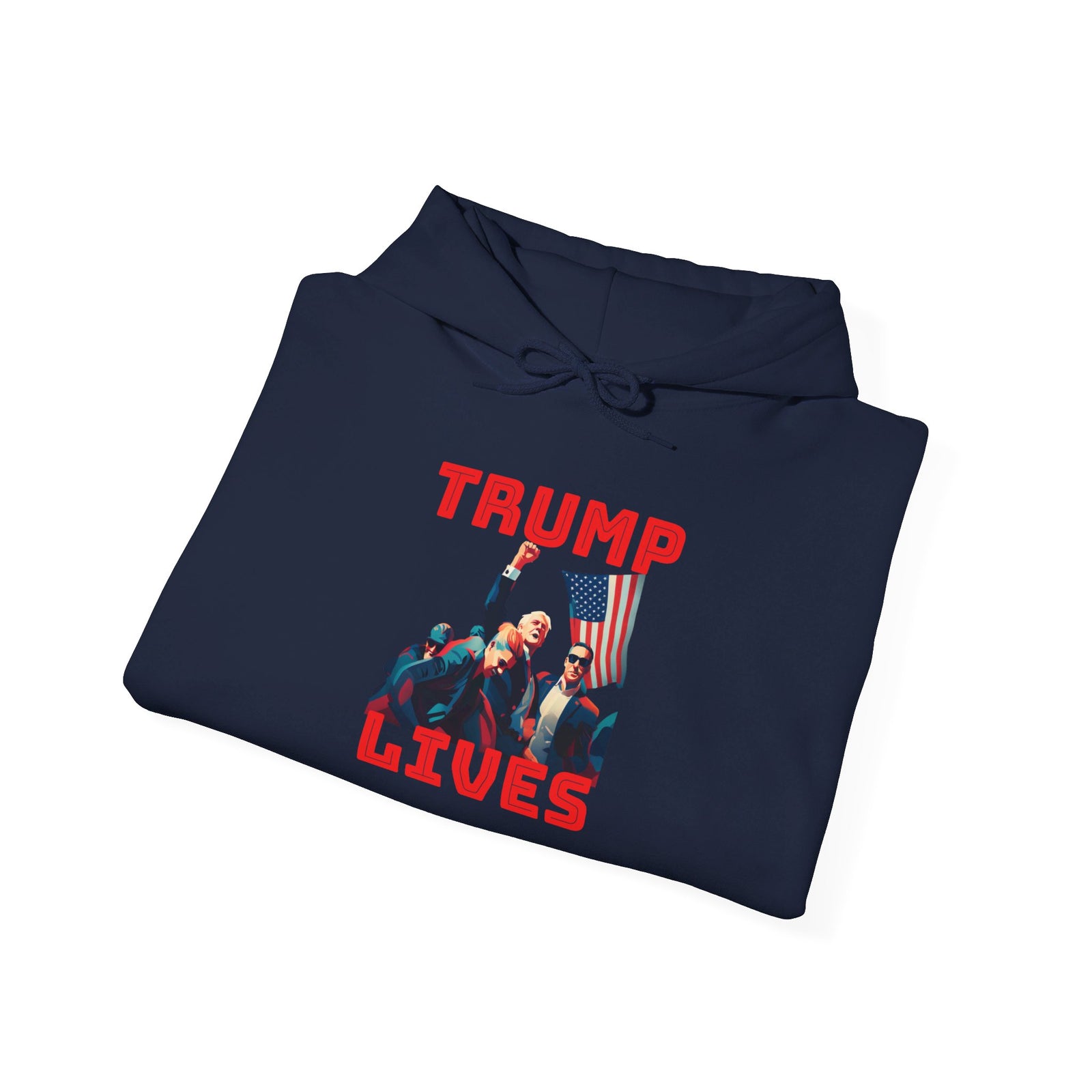 Trump Defiant Tee Hooded Sweatshirt