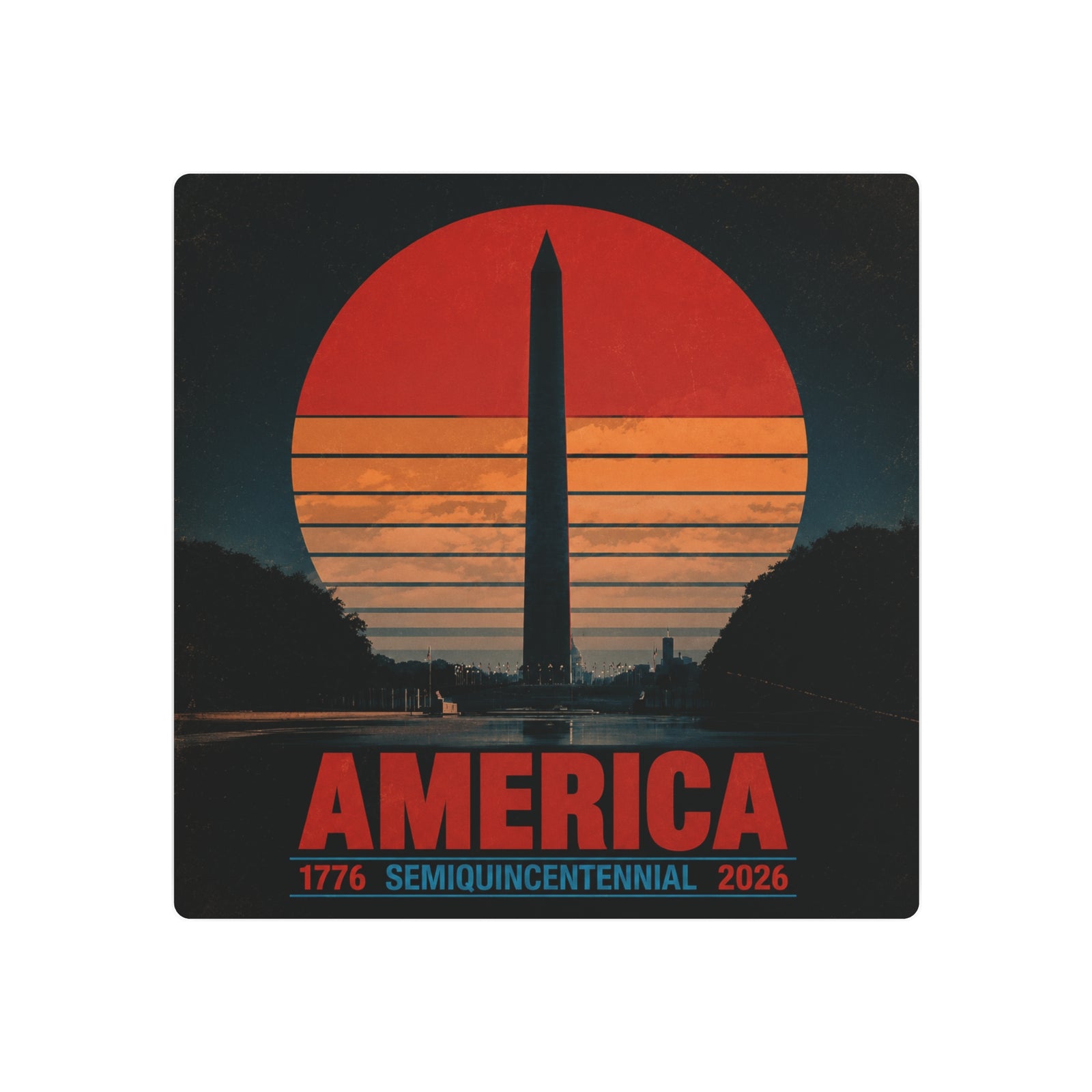 America 1776–2026 Semiquincentennial Metal Sign - 4LibertyShop.com