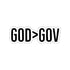 God > Gov Stickers