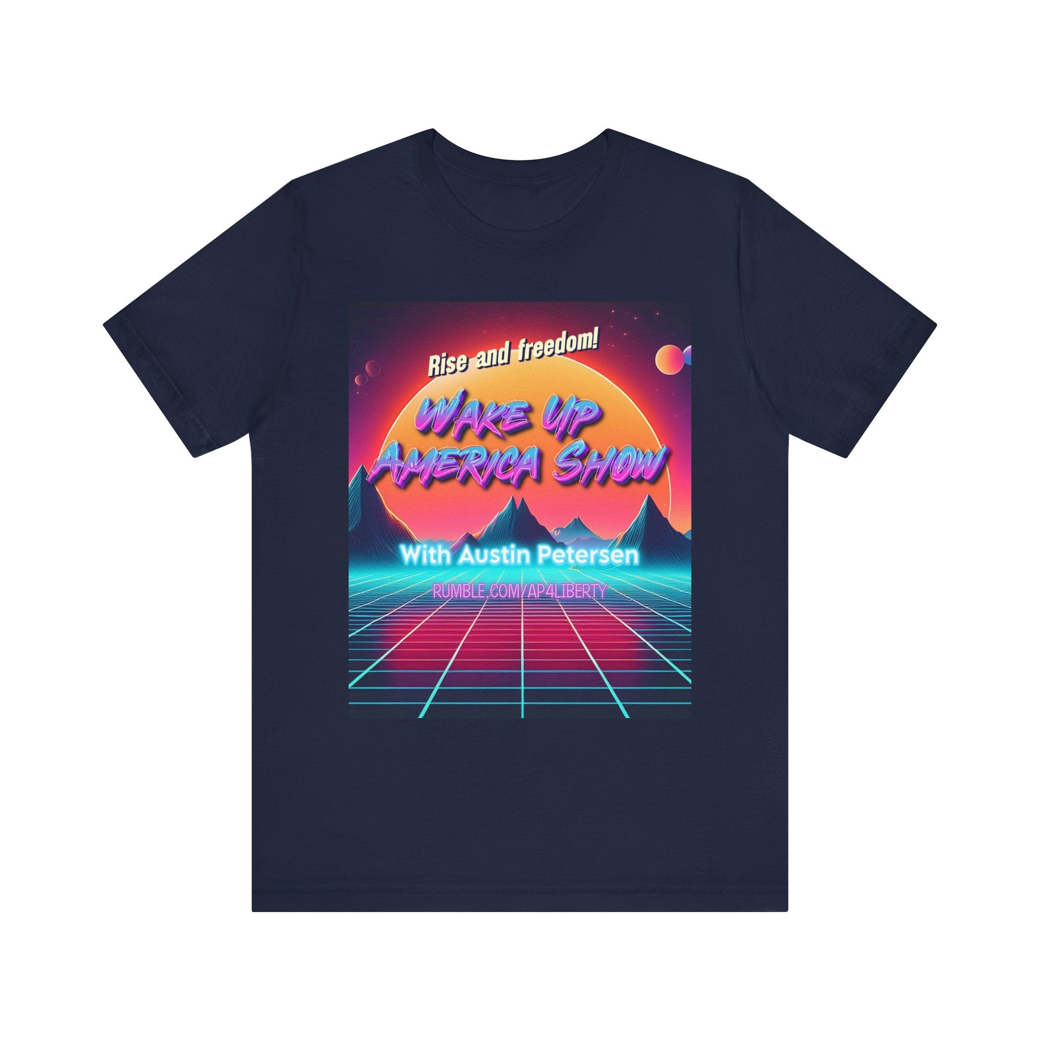 Wake Up America Show Synthwave Unisex T-shirt