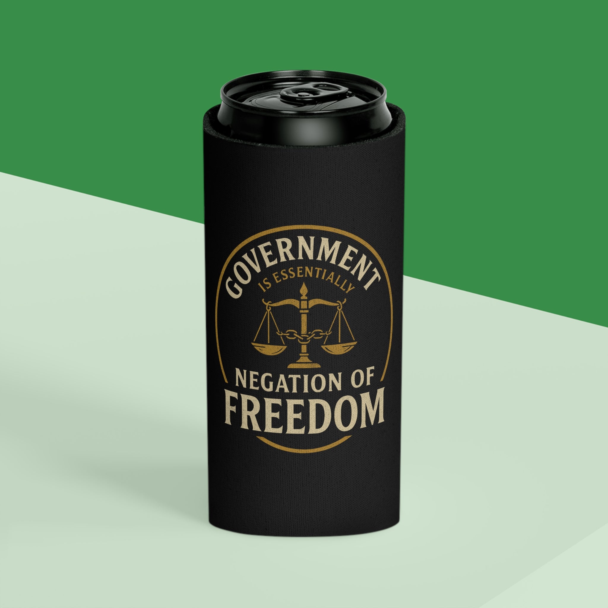 Judge Nap: Negation of Freedom Koozie, Regular & Slim
