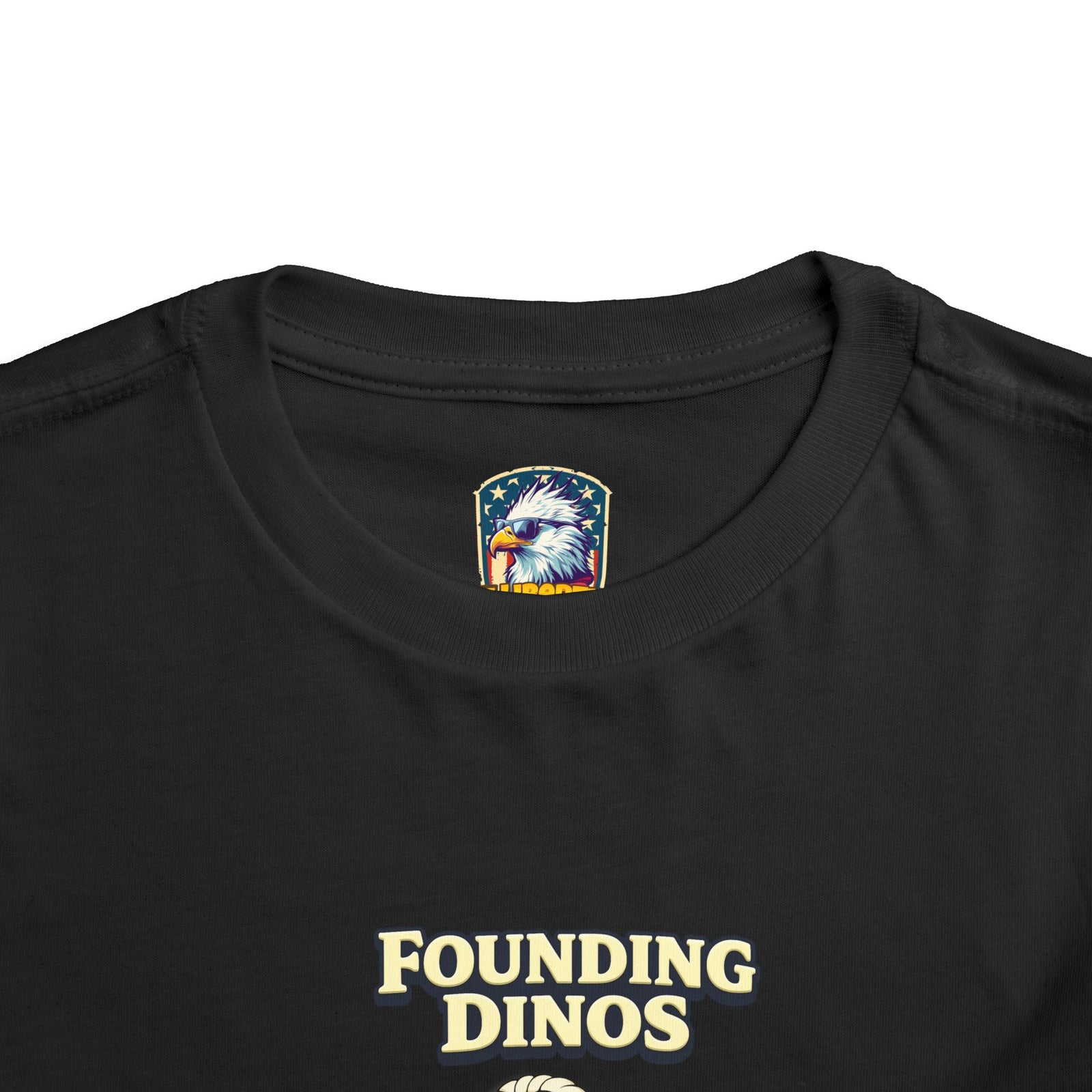 Founding Dinos Toddler Tee - Cute Patriotic Dinosaur Kids Shirt - 4LibertyShop.com
